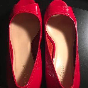 Cole Haan - Red Glossy Wedged Heels | Nike Air